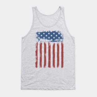 USA American retro vintage grunge flag Tank Top